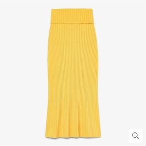 MM Lefleur York Ribbed Tuscan Midi Skirt